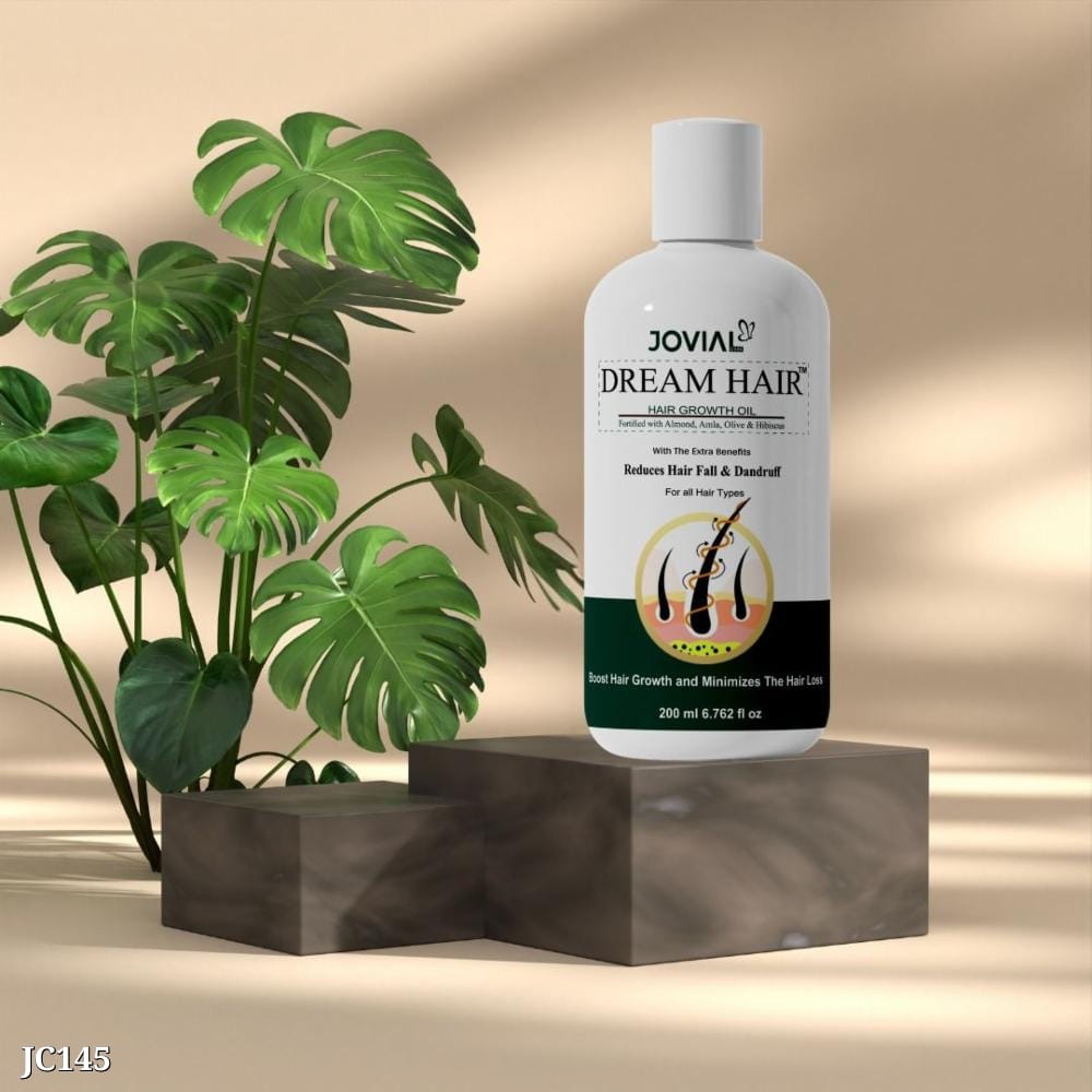 Dream Hair Growth Oil | No Breakage, No Hair Fall | 200ml | 40 Natural Ingredients | Chemical-Free Formula