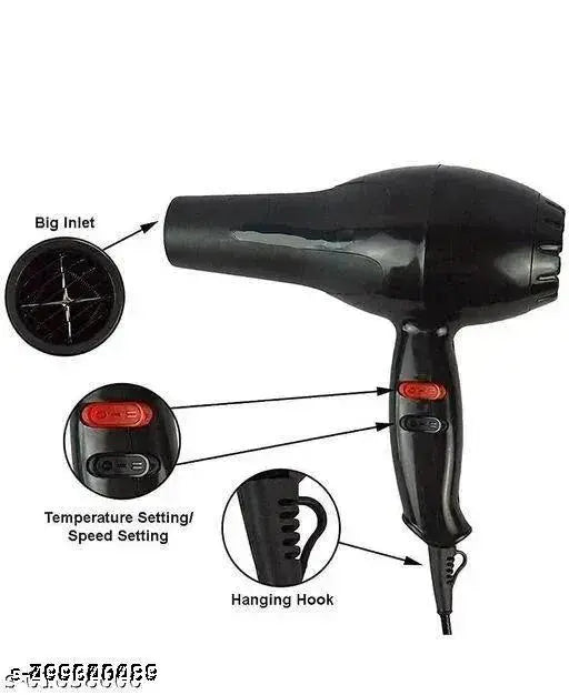 LIVEBEAT 1800 Watts Hair Dryer With Heat & Cool Setting And Detachable Nozzle Hair Dryer,Baal Sukhna Vala Machine,With assorted Red and Black #8