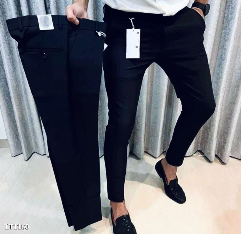 Color Fully Cotton Trousers with Pleats | Comfortable & Stylish Men's Wear