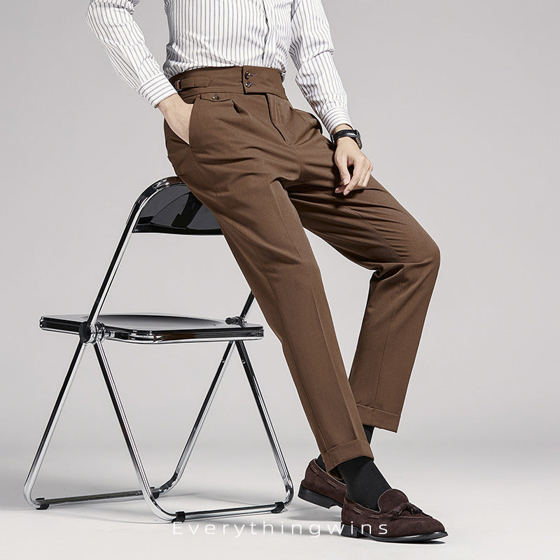 Men's Business Casual High Waist Pants