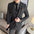 Plus Size Men's Clothing Solid Color Suit Suit Men's Three-piece Suit