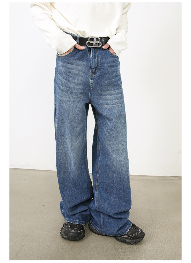 Fashion Casual Loose Straight Jeans