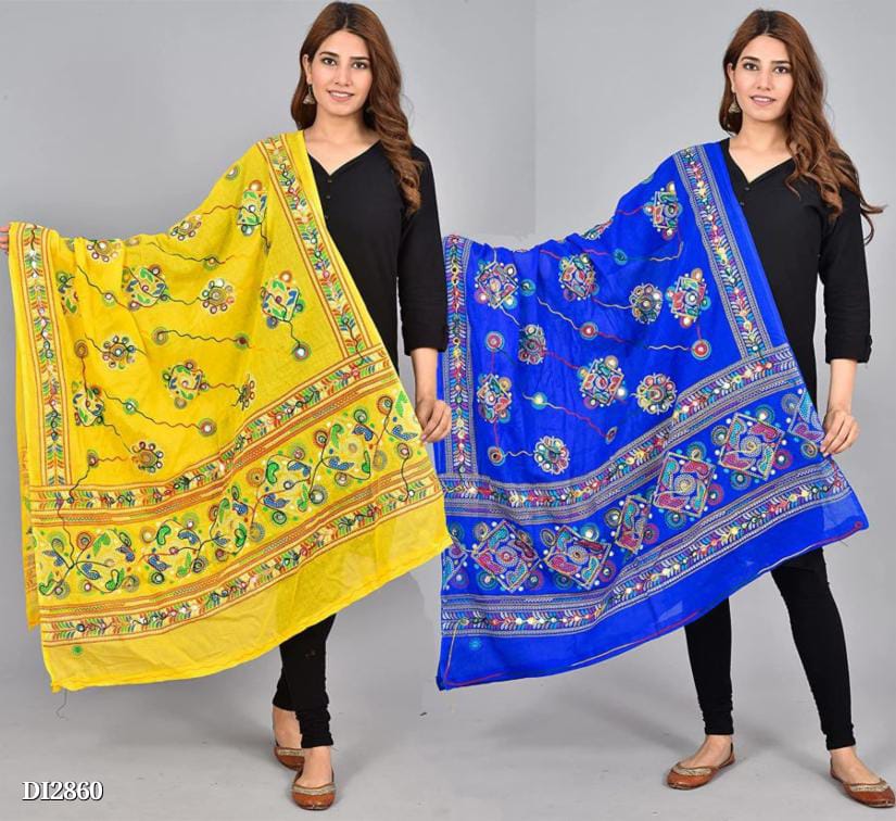 Cotton Dupatta Pack of 2 for Women | 2.25 Meter Length | Soft and Breathable