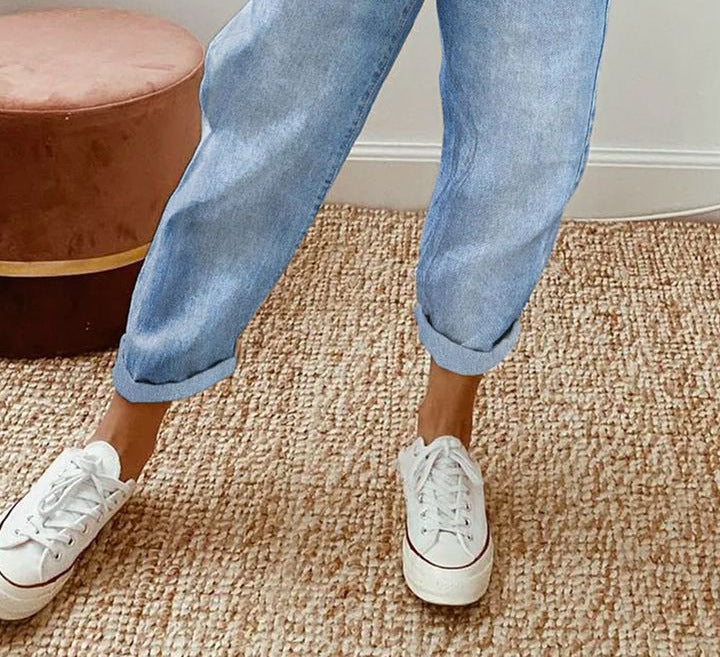 Women's Denim Pocket Elasticated Slacks