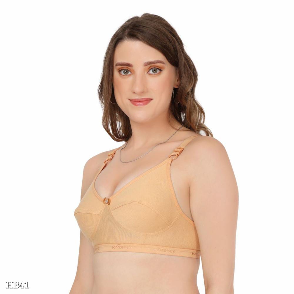 Heartbloom Non-Padded Bra Combo for Women - Everyday Comfort in Soft Hosiery Fabric