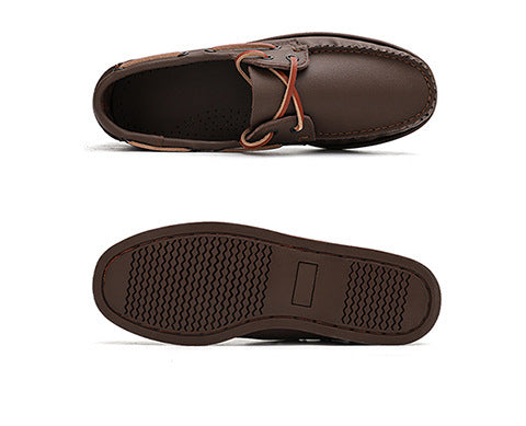 Male Plus Size Casual Leather Shoes