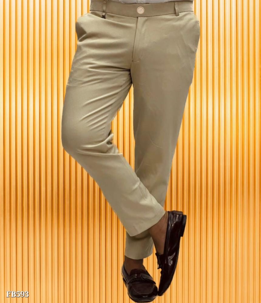 Stretchable Lycra Formal Trouser for Men | Comfortable & Stylish Office Wear