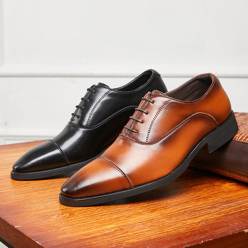 Height Increasing Insole Business Formal Wear Soft Bottom Oxford Shoes