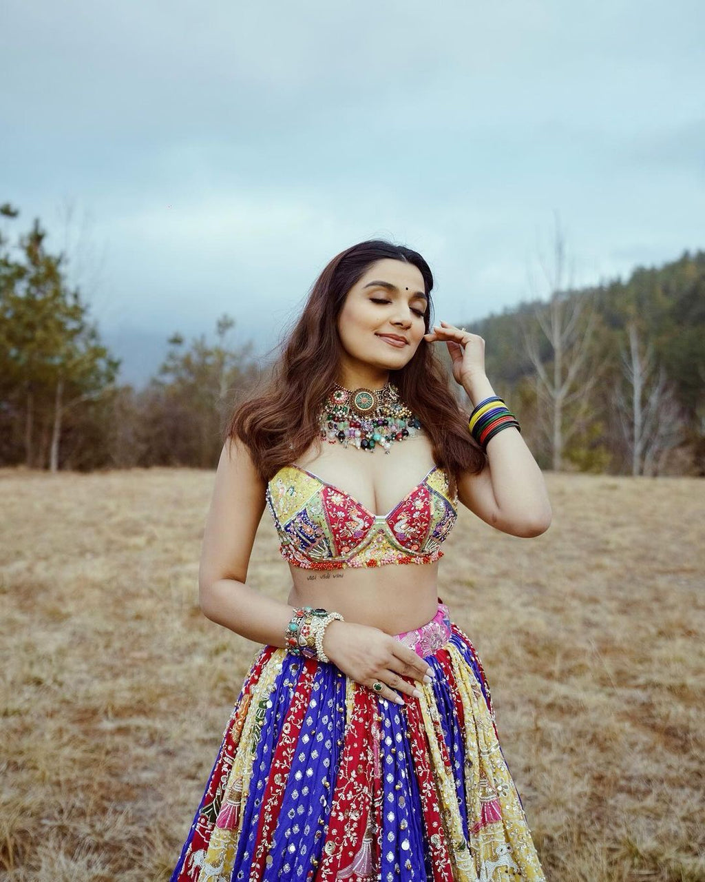 Navratri Special er Printed Lehenga Choli with Real  Work - ALC 95