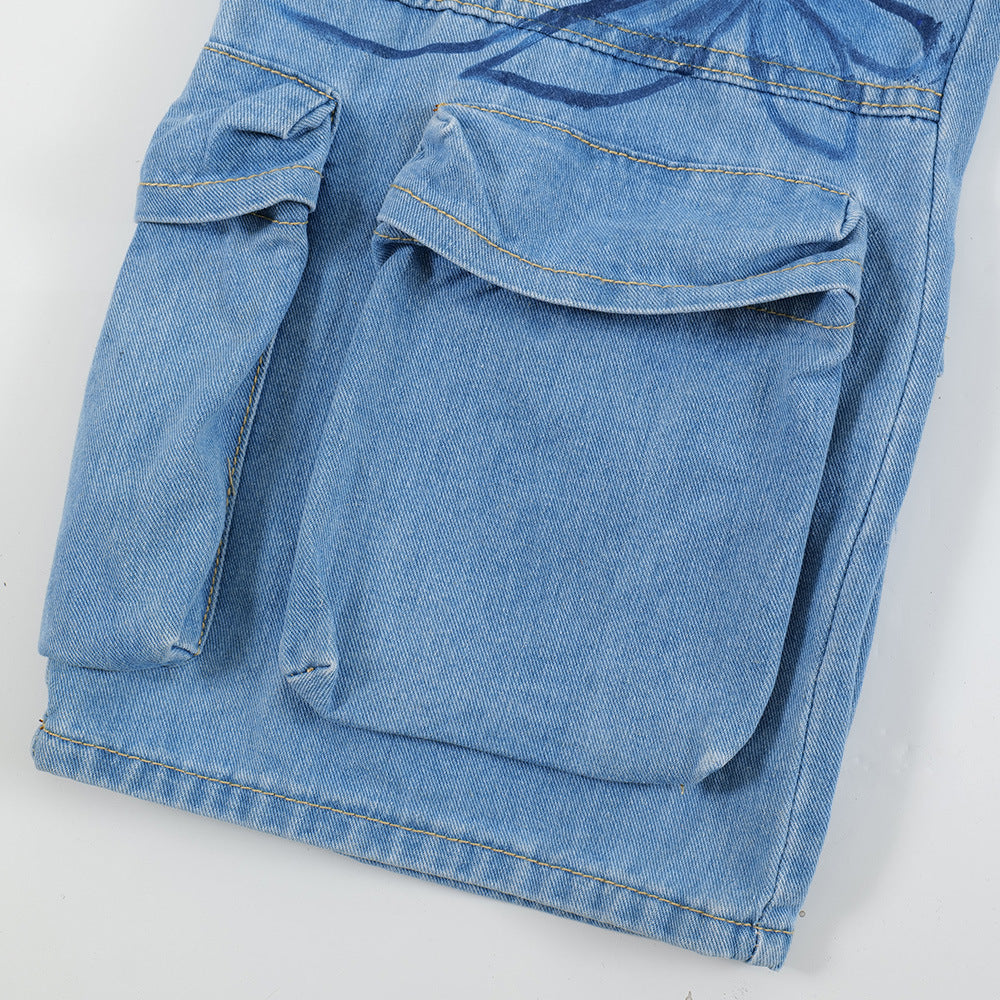 Loose Wide-leg Jeans Popular Street