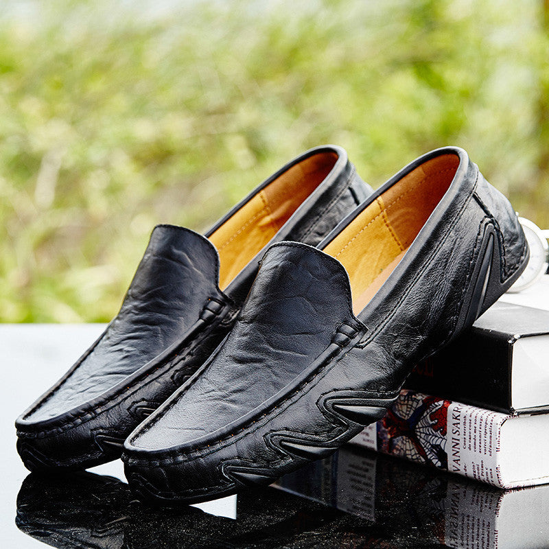 Retro British Style Small Leather Shoes For Men