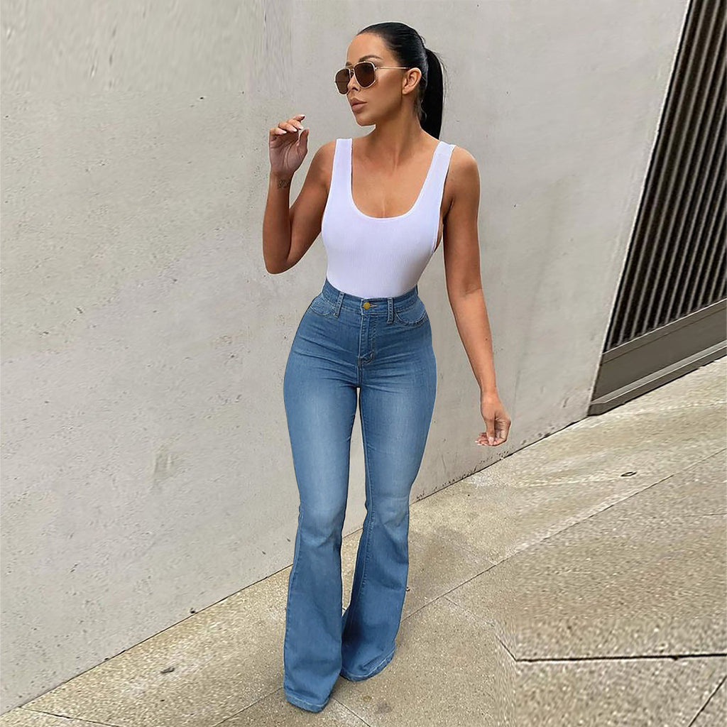 Women's Stretch High Waist Denim Pants