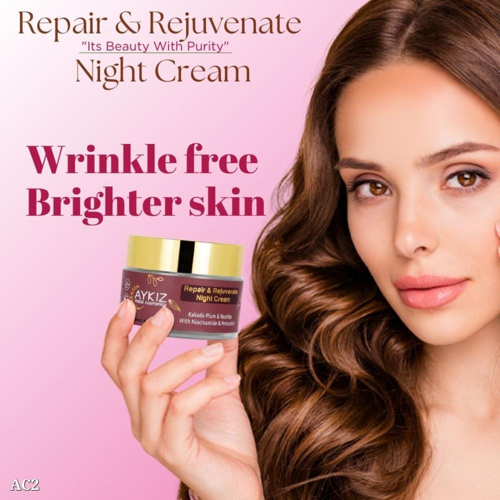 Repair Rejuvenate Night Cream | 72 Hours Hydration, Anti-Aging & Skin Lightening | Regenerate  Cells