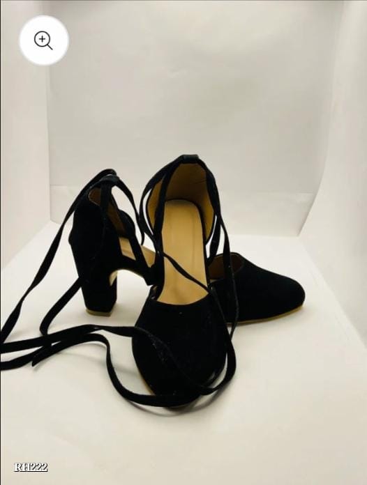 Black Ankle Strap Flats | Stylish Ankle Wrap Low Heels for Women | Pointed Toe Ladies Shoes