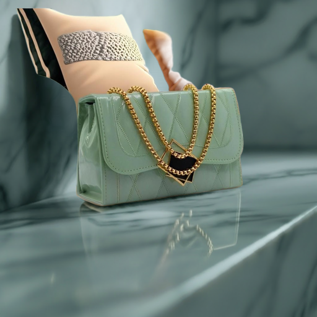 Lai Bhaari  Green  Cross-body Shoulder Sling Bag | Stylish Clutch Purse with Adjustable Chain Strap