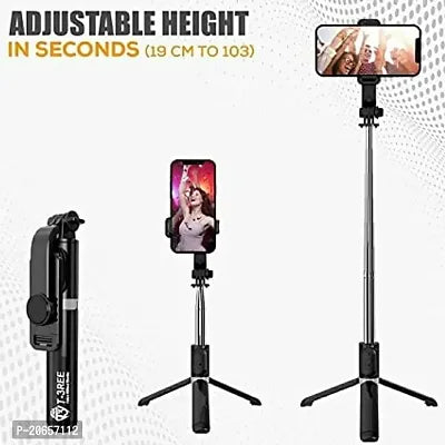 Selfie Stick,Long Extendable Selfie Stick Tripod,Phone Tripod with Wireless Remote