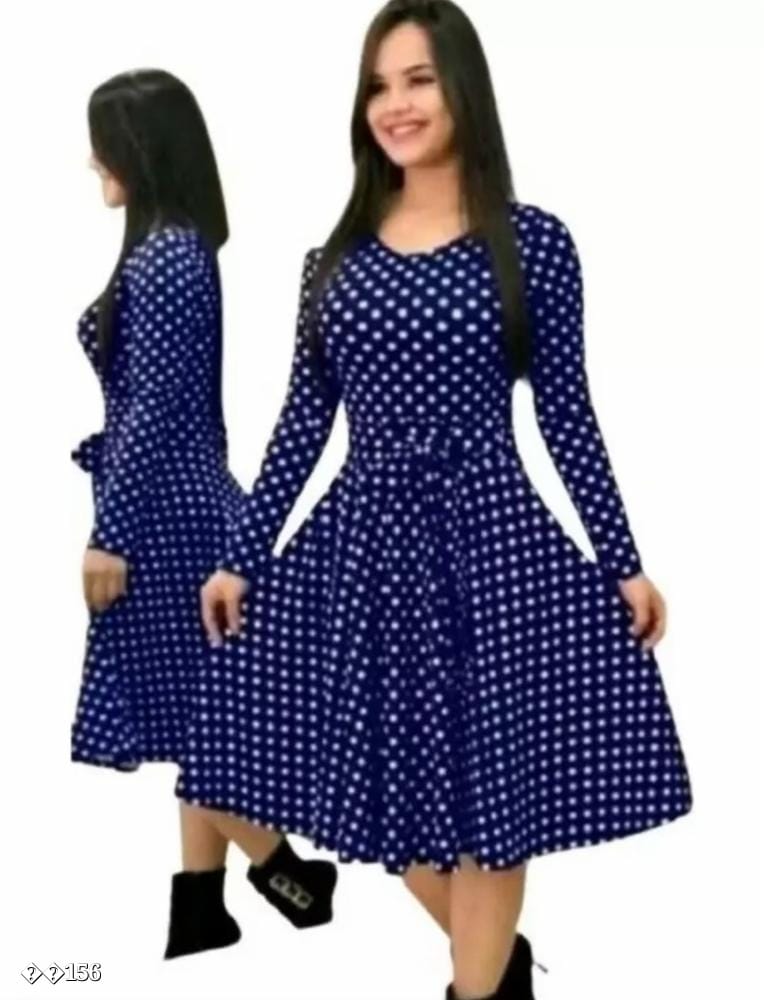 Elegant Blue Dress for Women - Stylish and Comfortable Fashion