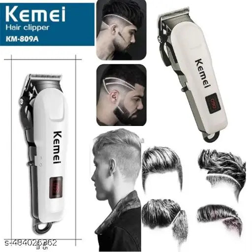 KEMEI Electric Hair Clippers for Men, Cordless Professional Rechargeable Barber Clipper, Zero Gapped Hair Trimmer with LED Display, Barber Trimmer Hair Cutting Kit for Family