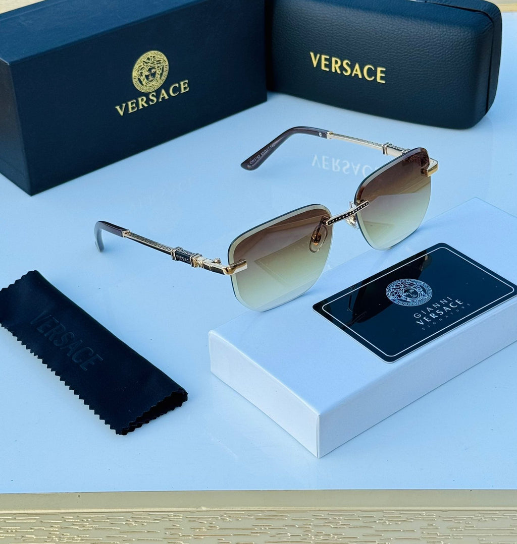 Versace Unisex Sunglasses – Premium Quality & Stylish Blue Brown