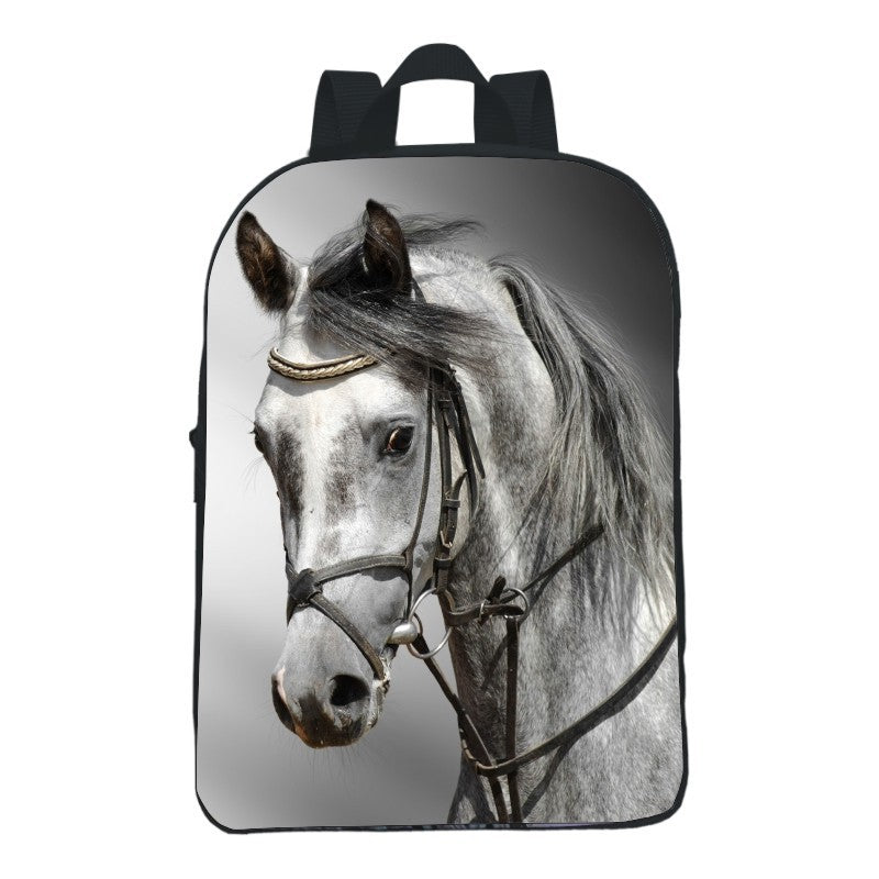 12-inch Digital Printing Animal Horse Backpack