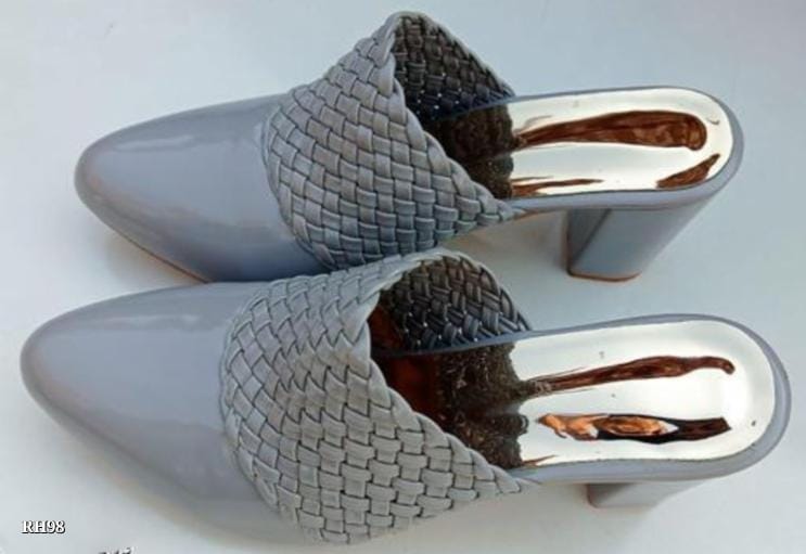 Grey Color Women’s Block Heels | Elegant and Comfortable Footwear