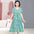 Middle-aged And Elderly Women's Cotton Silk Printing Maxi Dress