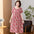 Middle-aged And Elderly Women's Cotton Silk Printing Maxi Dress