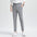 Men's Dark Gray High Waist Slim Fit Draped Pants