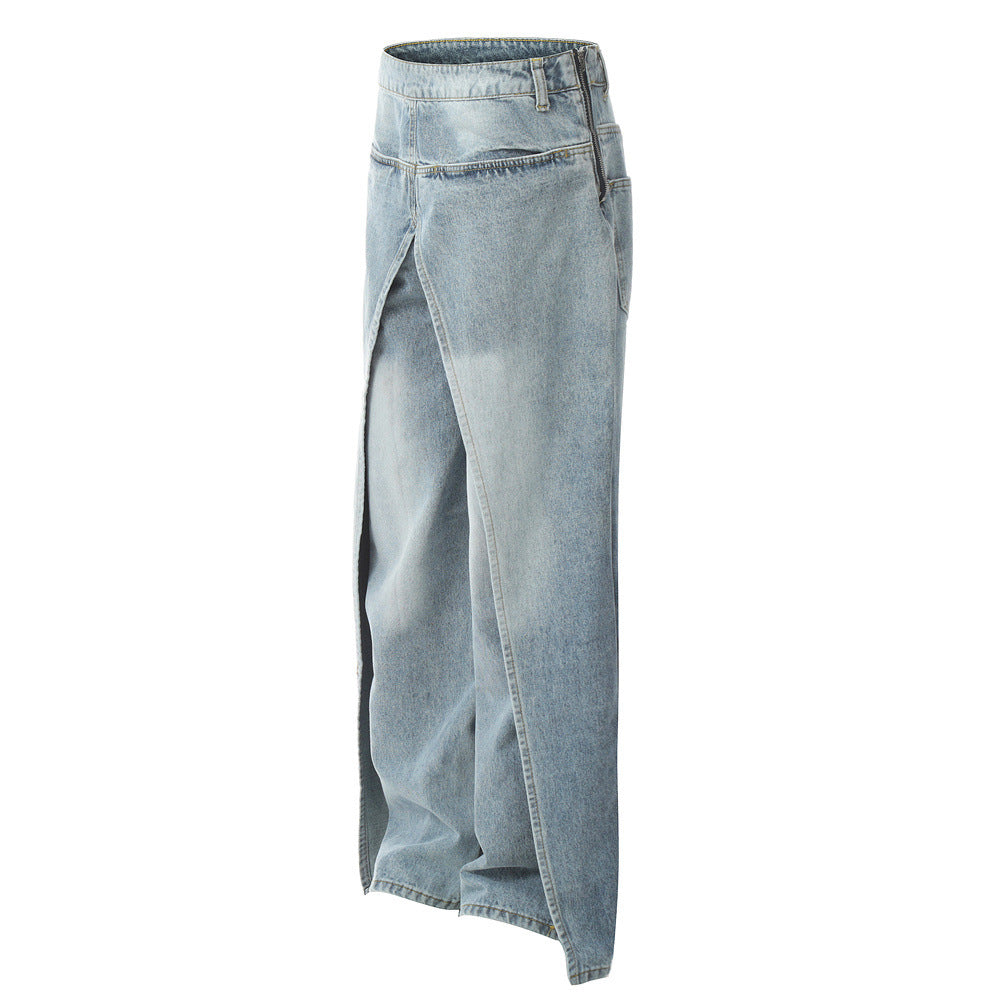 Men's  Niche Loose Wide-leg Pants