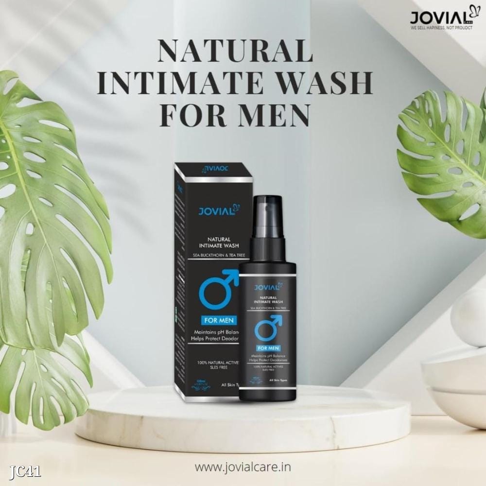 Natural Intimate Wash for Men | 100ml | SLS and SLES Free | Gentle Cleanser for Sensitive Areas | pH Balanced Formula