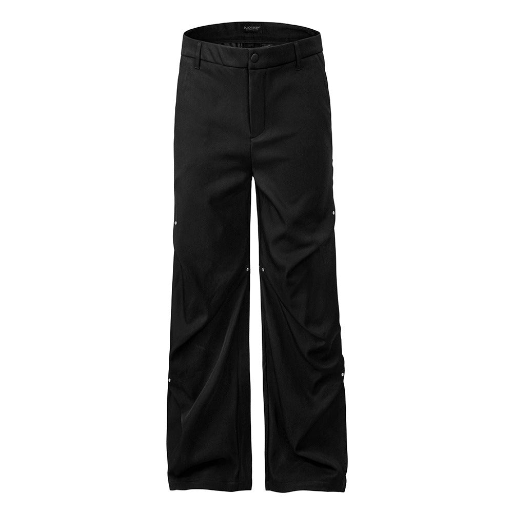 Simple Style All-match Black Trousers For Men