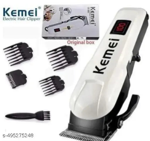 KM-809 Trimmer 120 min Runtime 4 Length Settings (White)