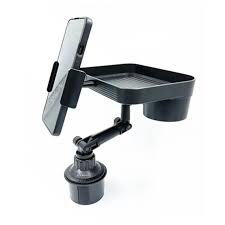 Car Cup Tray & Phone Holder - Multifunctional Car Organizer for Drinks & Mobile