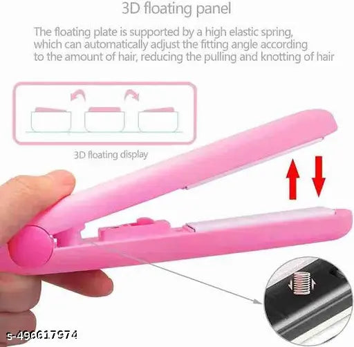 3D Floating Panel Hair Straightener – Compact & Professional Hair Styling Tool