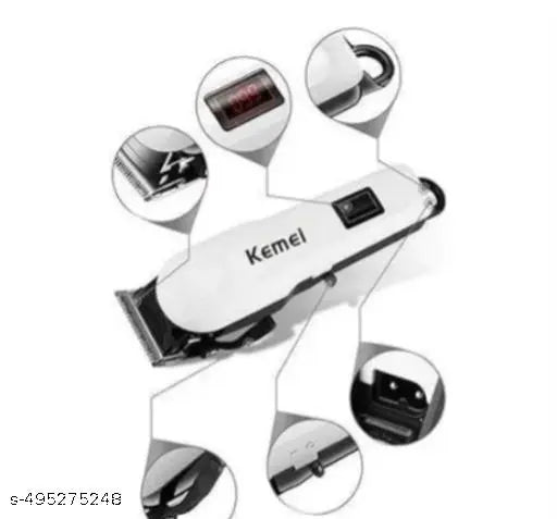 KM-809 Trimmer 120 min Runtime 4 Length Settings (White)