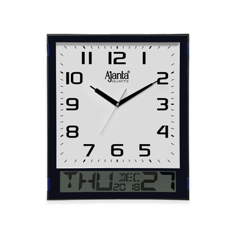 Calendar Analog Wall Clock– 2817-T Blue ajanta