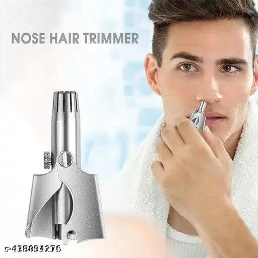 Manual Nose & Ear Hair Clipper Trimmer for Men & Women Clipper - Stainless Steel Painless Nose Hair Trimmer